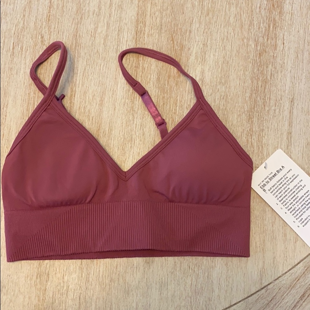 NWT Lululemon Ebb to Street Sports Bra